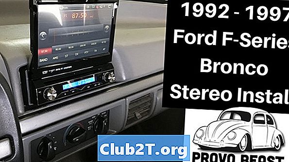 Diagrama de cableado estéreo del auto Ford Bronco 1995