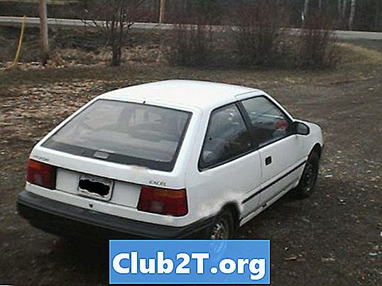 1992 Hyundai Excel Car Stereo Schemat okablowania
