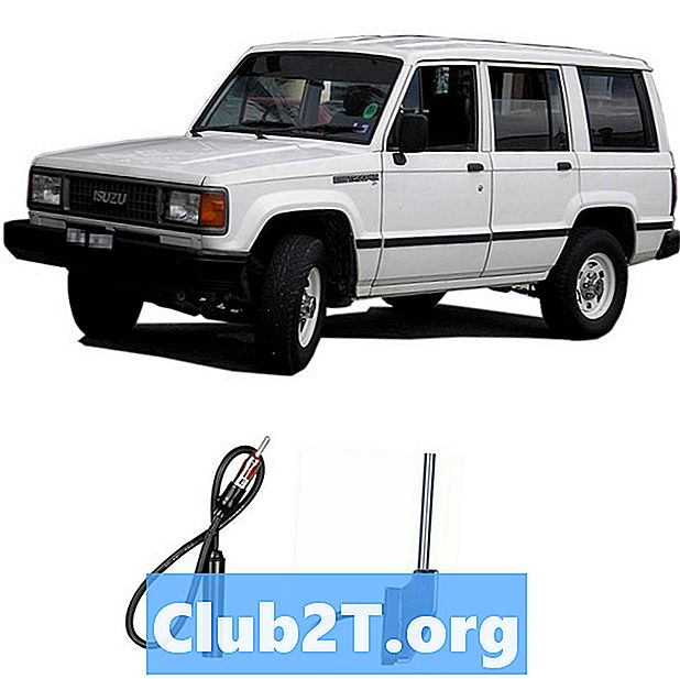 1992 Diagrama de conectare stereo auto Isuzu Trooper