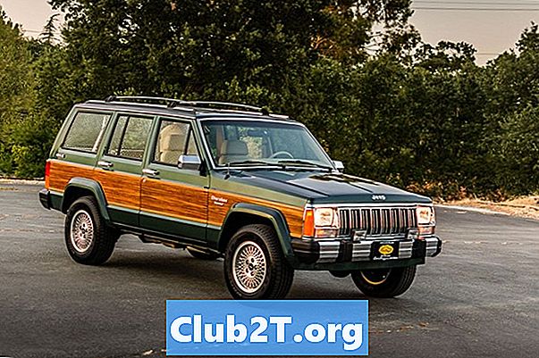 1992 Jeep Cherokee auto radio stereo audio vadu shēma