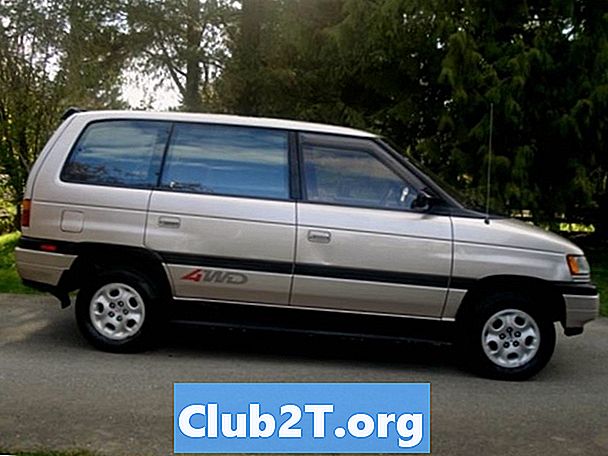 1992 Mazda MPV Minivan Car Radio Stereo Audio Ledningsdiagram