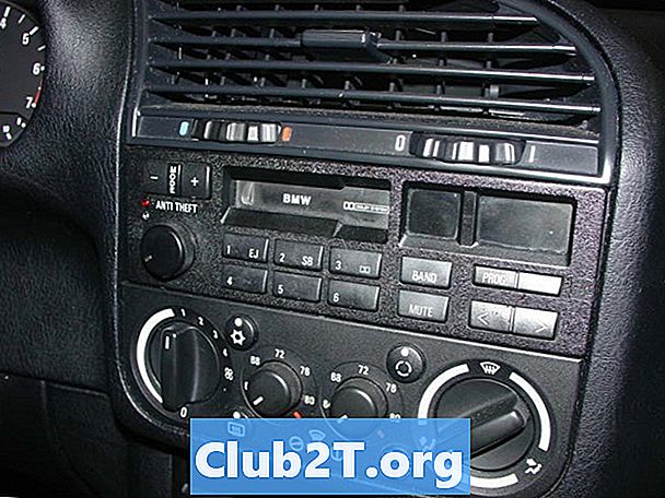 1993 Diagrama de conectare stereo pentru autoturisme BMW 318i