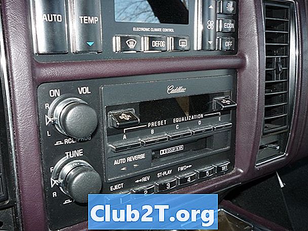 Схема подключения автомобильного радиоприемника Cadillac Fleetwood 1993 года