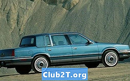 1993 m. „Chrysler Fifth Avenue“ automobilių signalizacijos schema