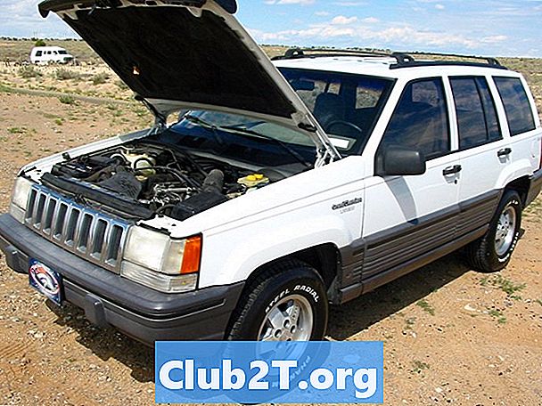 1993 Jeep Grand Cherokee auto radio stereo shema ožičenja