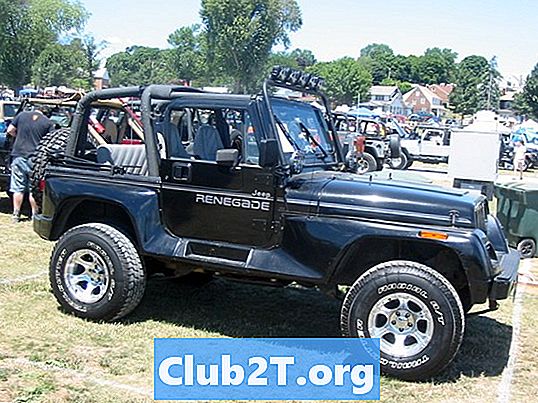 1993 Jeep Wrangler automobilio apsaugos instaliacijos schema