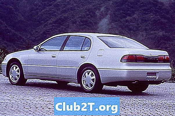 1993 Sơ đồ kích thước bóng đèn tự động Lexus GS300