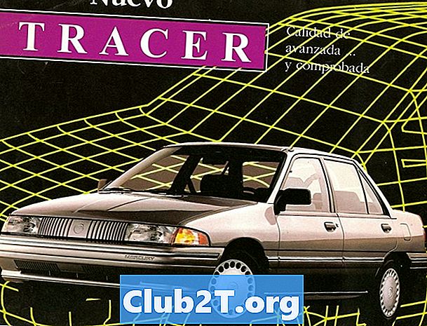 1993 Schemat przewodów radiowych Mercury Tracer - Samochody