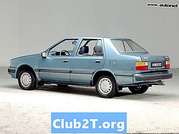 1993 Мицубишина Precis Таблица на размерите на автомобилната крушка
