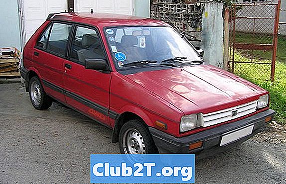 1993 Subaru Justy Automotive gloeilamp maattabel