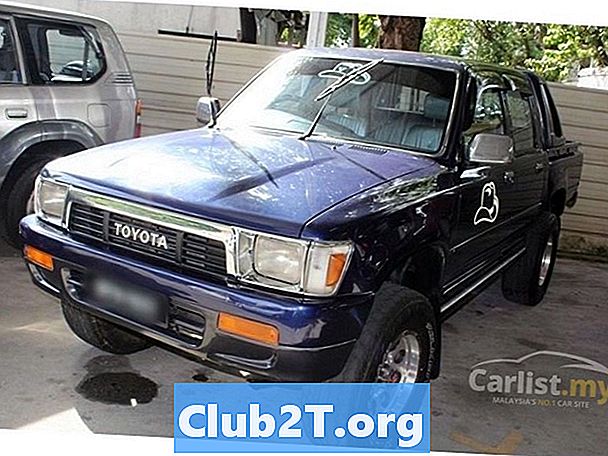 1993 Toyota Pickup Truck Autorádio Stereo Schéma zapojenia