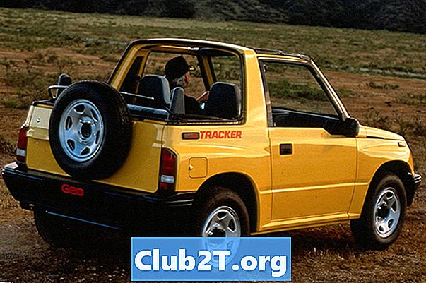 1994 Geo Tracker 2WD แผนภูมิขนาดยางรถยนต์