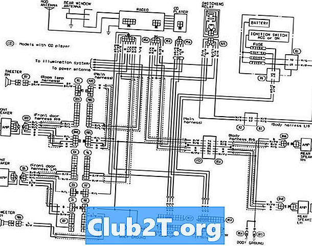 1994 Diagramă de conexiuni radio pentru autoturisme Infiniti J30