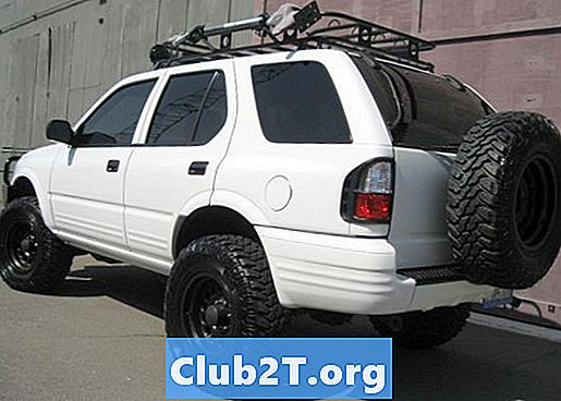 1994 년 Isuzu 기병 자동차 타이어 크기 조정 다이어그램