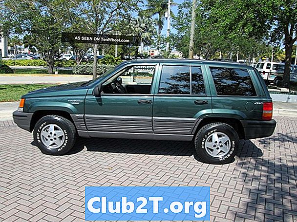 1994 ג 'יפ גרנד צ' רקי Laredo רכב צמיגים גודל תרשים