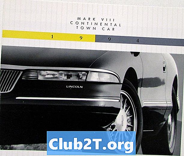 1994 Panduan Ukuran Lincoln Mark VIII Car Lightbulb