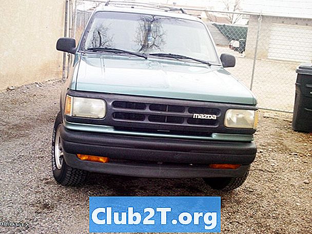 1994 m. „Mazda Navajo“ automobilio stereo laidų schema