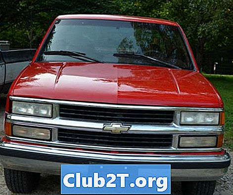 1995 m. „Chevrolet Silverado C1500“ automobilio apsaugos vielos schema