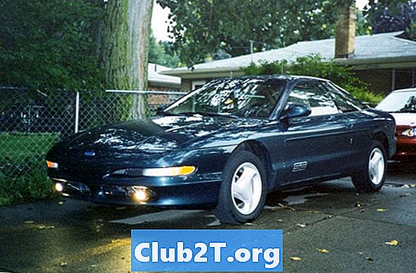 1995 „Ford Aspire“ automobilių lemputės dydžio vadovas