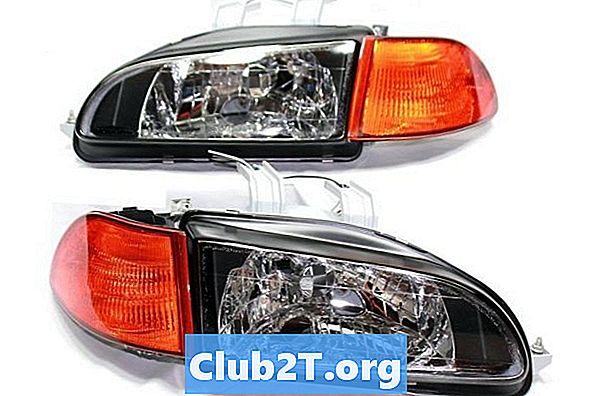 1995 Honda Civic Розміри баз заміни лампочки