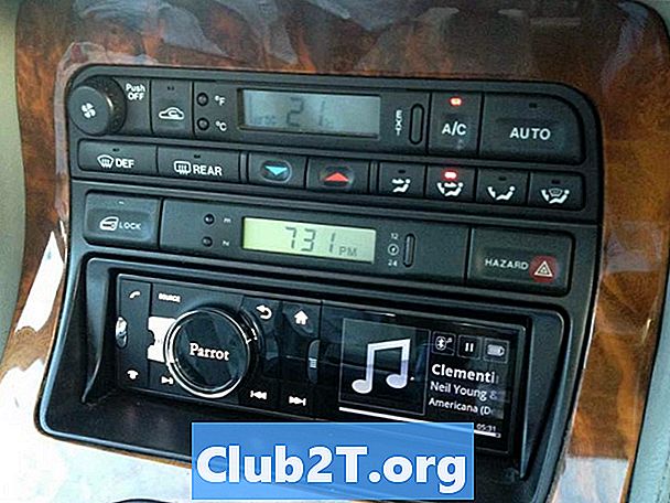 Schemat okablowania radia samochodowego Jaguar XJS z 1995 roku