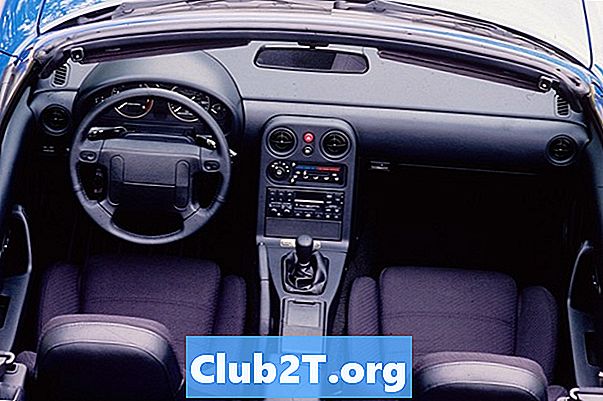 Schemat okablowania radia samochodowego Mazda Protege z 1995 roku