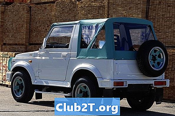 1995 סוזוקי סמוראי רכב נורה אור גודל תרשים