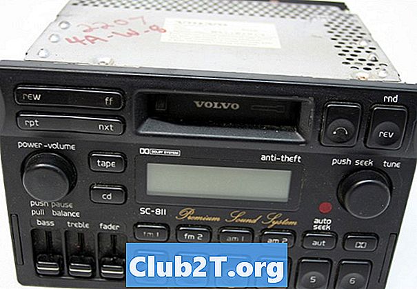 1995 Schemat okablowania radia samochodowego Volvo 960
