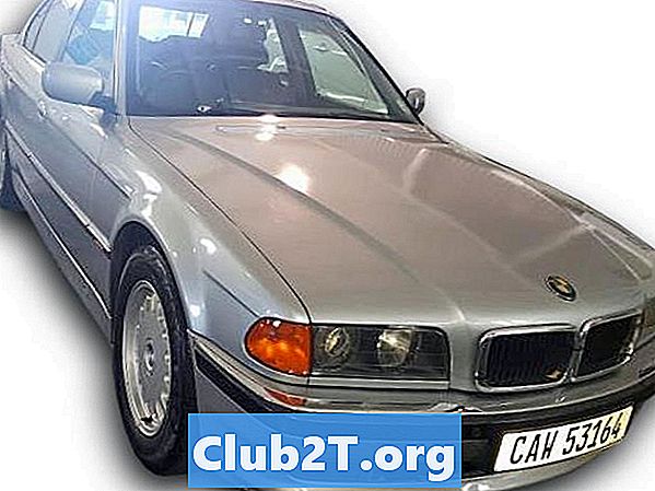1996 Ghidul de cablare a cablului BMW 740i