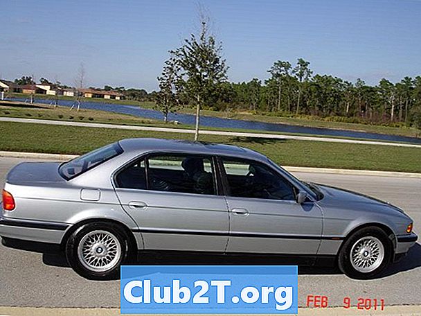 1996 BMW 740iL רכב רדיו חיווט סכמטי - מכוניות