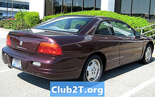 1996 Chrysler Sebring LX Coupe lagerdekkstørrelsesdiagram