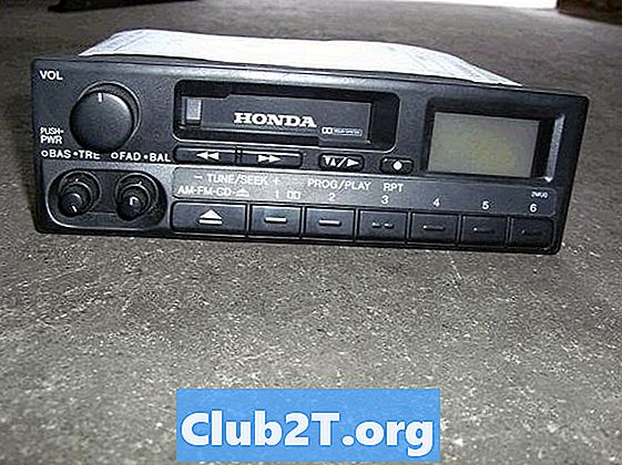 Schemat połączeń radiowych stereo audio Honda Odyssey z 1996 roku