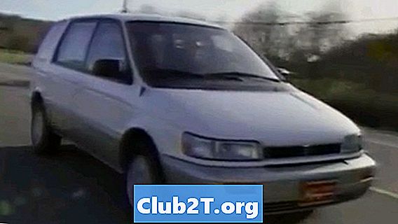 1996 मित्सुबिशी एक्सपो कार लाइट बल्ब आकार आरेख