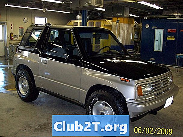 1996 Suzuki Sidekick Automotive Light Bulb Størrelsesguide