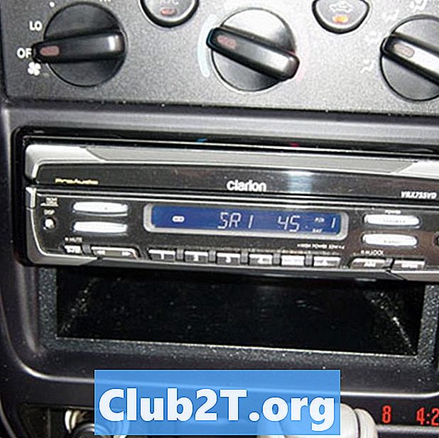 2003 Toyota Tacoma automašīnas radio vadu shēma