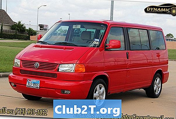 1996 Volkswagen Eurovan Schéma velikosti žárovky