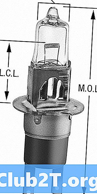Informacija apie „Acura 3.2TL“ keitimo lemputės dydį