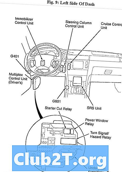 1997 Acura RL auto signalizācijas vadu rokasgrāmata