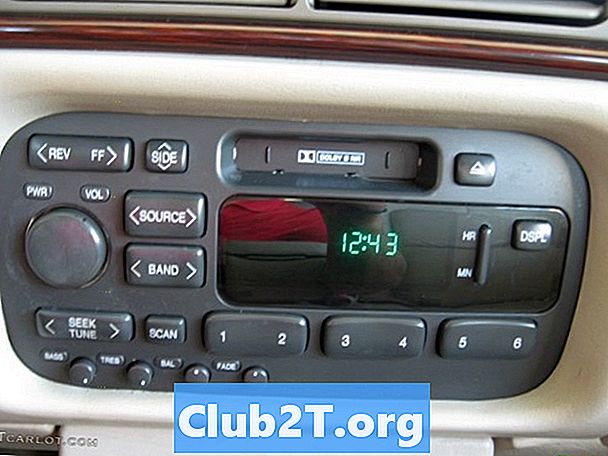 1997 m. „Cadillac Concours“ automobilio garso laidų schema