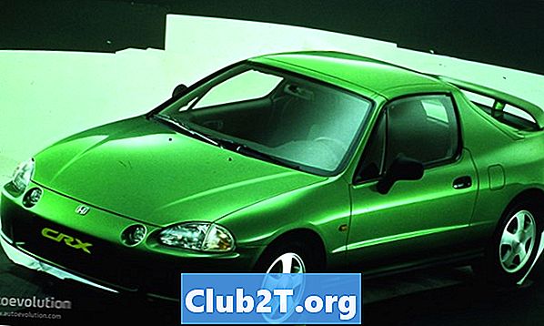 1997 Honda Civic Del Sol autós lámpa méret diagramja