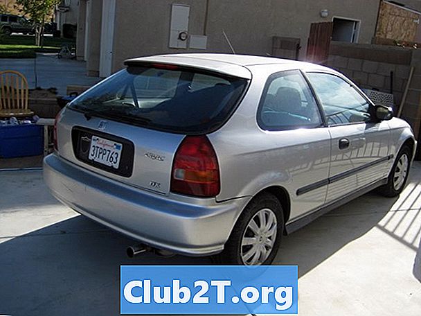 1997 Honda Civic Hatchback Auto Lâmpada Dimensões