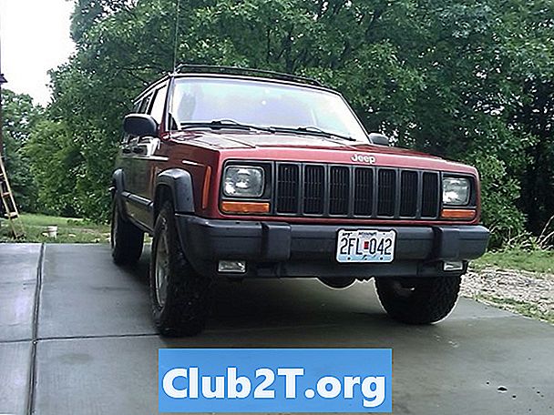 1997 Jeep Cherokee automobiļu spuldzes izmēra ceļvedis