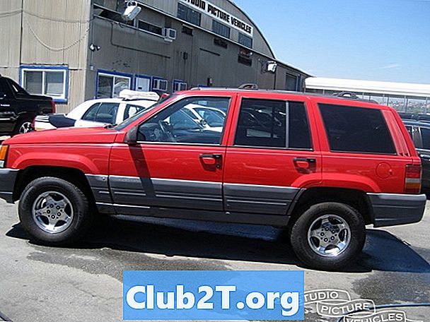 1997 Jeep Grand Cherokee automobilių stereo radijo laidų schema