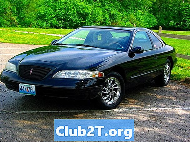 1997 Sơ đồ kích thước bóng đèn tự động Lincoln Mark VIII
