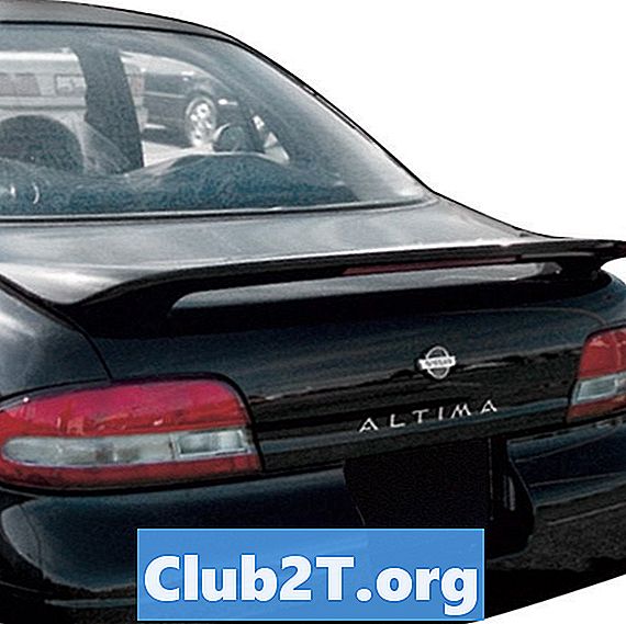 1997 Nissan Altima gyári gumiabroncs-méretező táblázat