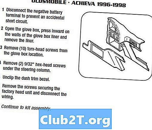 1997 Oldsmobile Achieva tālvadības palaišanas shēma