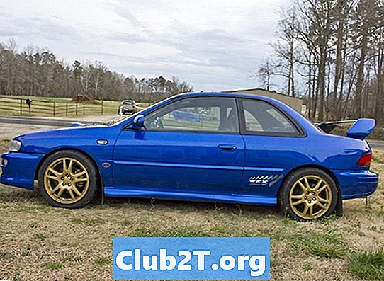 1997 Subaru Impreza 2.5RS Rim e pneus Tamanhos