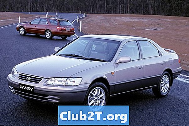 1997 Toyota Camry Shematski prikaz velikosti žarnice