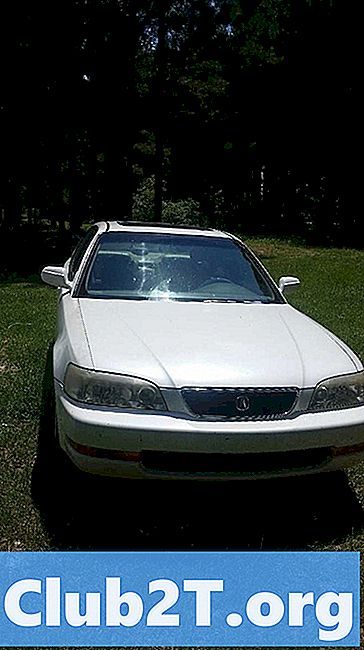 1998 Acura 2.5TL कार लाइट बल्ब आकार आरेख