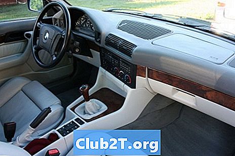 1998 BMW 540i tabela velikosti avtomobilske žarnice